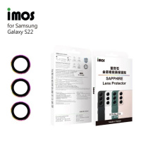 IMOS Samsung Galaxy S22 / S22+ 藍寶石金屬框鏡頭保護貼 - 炫彩 (不銹鋼框)