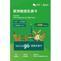 Wechat KPN Wechat go 28天 8GB 4G 歐洲多國無限數據語音卡